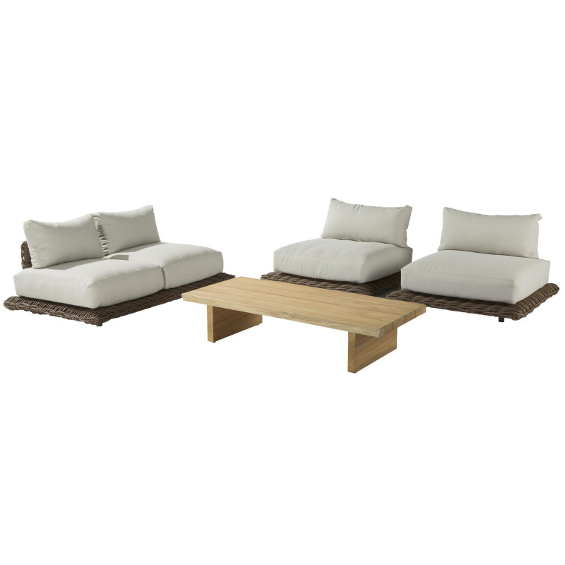 Table de jardin basse - Maya - NATERIAL - Naturel - 2 personnes