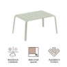 Table de jardin basse - Idaho - NATERIAL - Vert- 2 personnes
