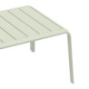 Table de jardin basse - Idaho - NATERIAL - Vert- 2 personnes