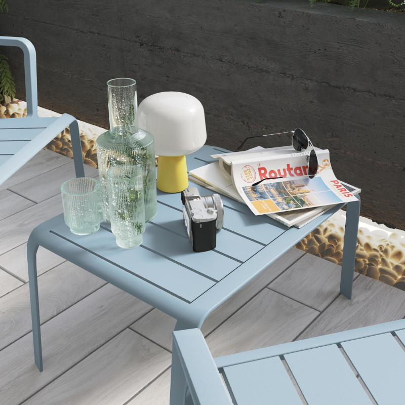 Table de jardin basse -  Idaho - NATERIAL - Gris -