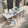 Table de jardin extensible - Odyssea II - NATERIAL - Moka  - 10 personnes