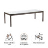 Table de jardin extensible - Odyssea II - NATERIAL - Moka  - 10 personnes