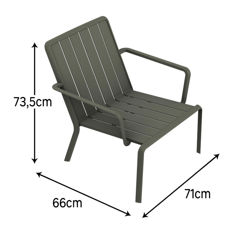 Chaise de jardin aluminium Idaho