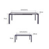Table de jardin extensible - Aquila II - NATERIAL - Gris anthracite - 6 personnes