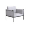Salon de jardin - LEVO NATERIAL - Gris foncé - 2 personnes