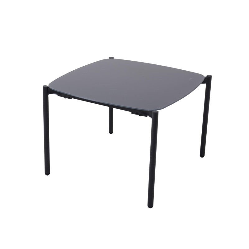 Salon de jardin - LEVO NATERIAL - Gris foncé - 2 personnes
