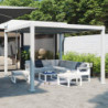 Salon de jardin aluminium Odyssea blanc