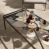 Salon de jardin - ONYX NATERIAL - Gris foncé - 4 personnes