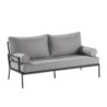 Salon de jardin - ONYX NATERIAL - Gris foncé - 4 personnes