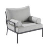 Salon de jardin - ONYX NATERIAL - Gris foncé - 4 personnes