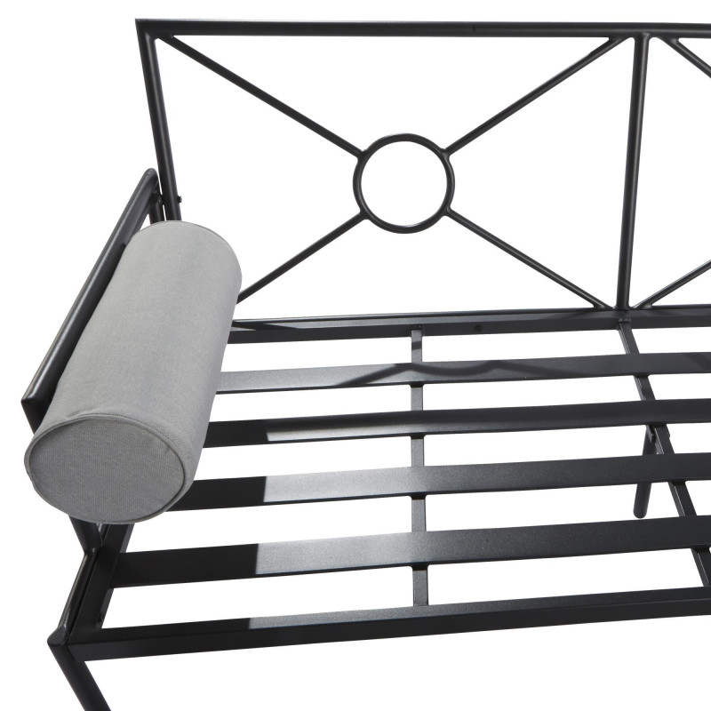 Salon de jardin - ONYX NATERIAL - Gris foncé - 4 personnes