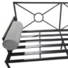 Salon de jardin - ONYX NATERIAL - Gris foncé - 4 personnes