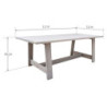Table de jardin - Farm II - NATERIAL - Naturel - 6 personnes