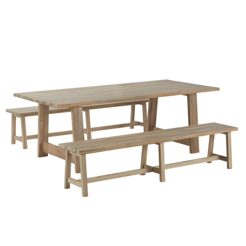 Table de jardin - Farm II - NATERIAL - Naturel - 6 personnes