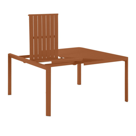 Table de jardin extensible - Idaho - NATERIAL - Orange - 8 personnes
