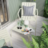Table de jardin basse - Idaho - NATERIAL - Vert- 2 personnes