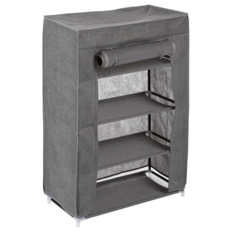 Armoire à chaussures 12 paires gris chiné - 5FIVE
