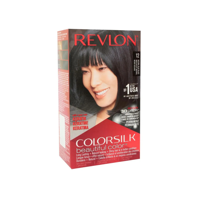 Coloration Colorsilk N°12 noir bleuté - REVLON