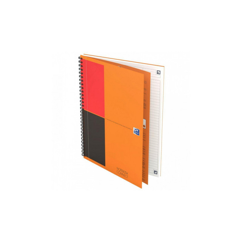Cahier à reliure intégrale NOTEBOOK format tablette B5 ligné 6 mm, 160 pages