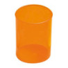Pot à crayons FLUOR orange transparent