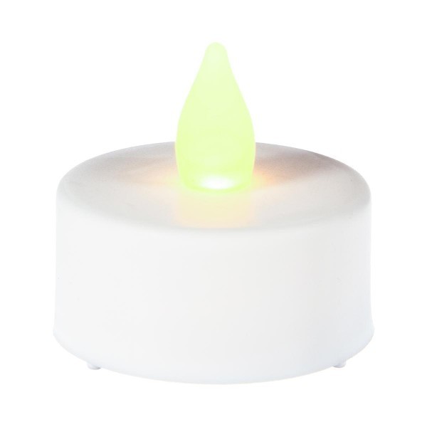 Bougie LED à pile chauffe plat blanc froid