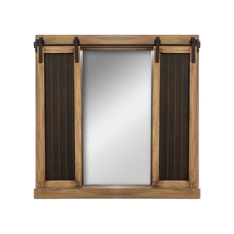 Miroir Volet Ardoise 76 x 76 cm