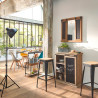 Miroir Volet Ardoise 76 x 76 cm