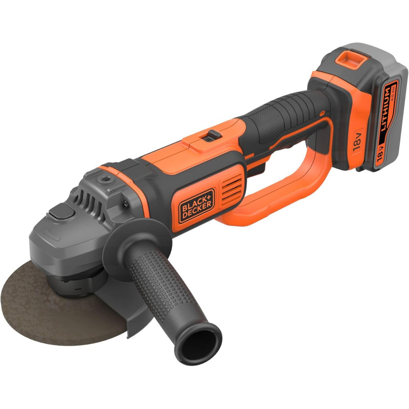 Meuleuse sans fil 125 mm BLACK + DECKER Bcg720m1 18 V