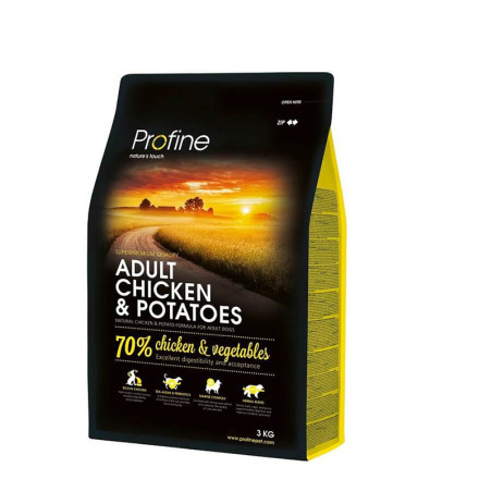 Croquettes pour chien adulte au poulet et pommes de terre 3kg - PROFINE - 170540