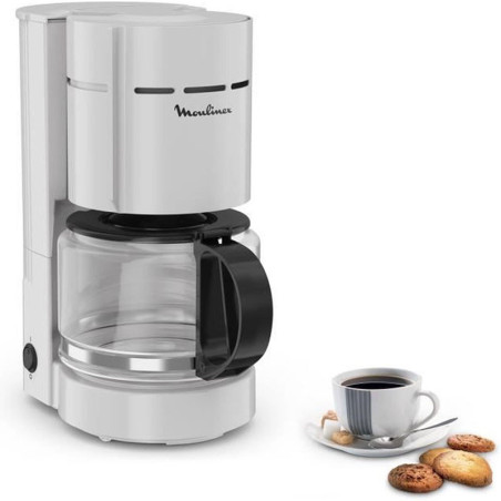 Cafetiere filtre Simpleo 1.1L 12 tasses Argent - MOULINEX - FG121B10
