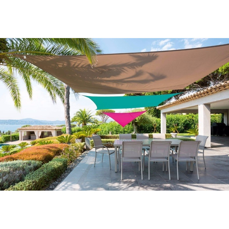 VOILE D'OMBRAGE CURACAO RECTANGULAIRE 3x4M TAUPE