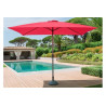 PARASOL DROIT FIDJI FRAMBOISE 2X3M RECTANGULAIRE