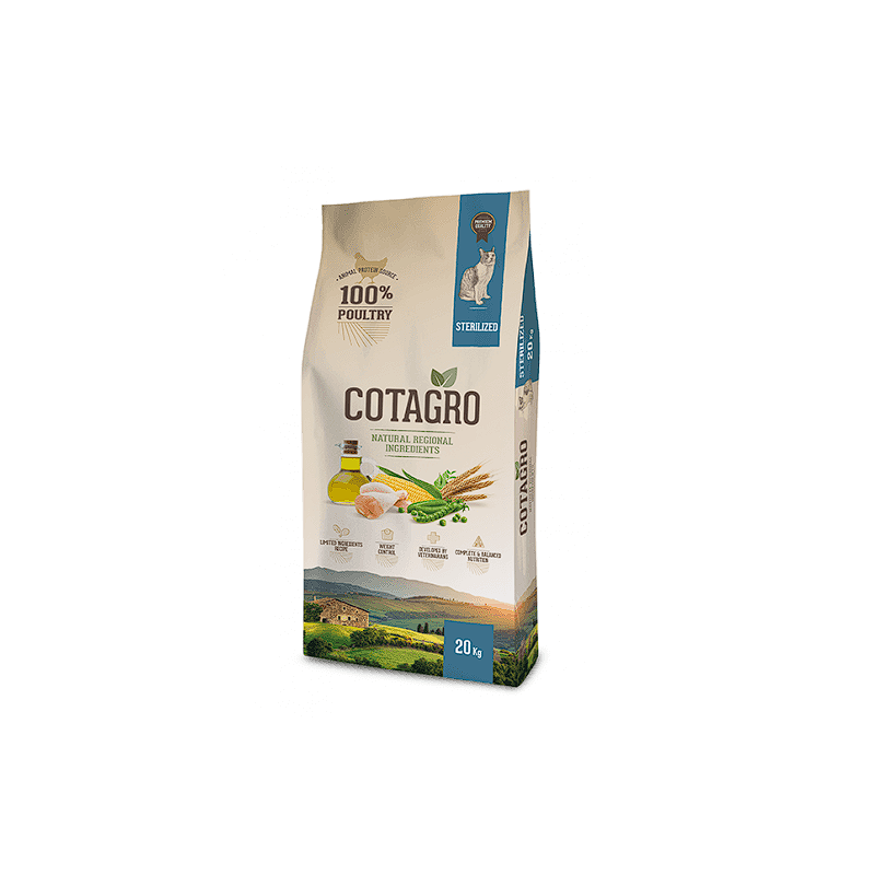 Croquettes chat stérilisé poulet 4kg - COTAGRO