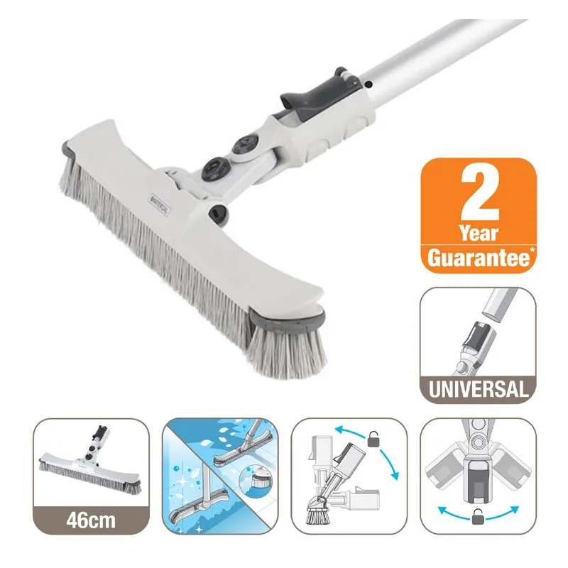 Brosse de fond et paroi pour piscine 45cm Gris/Bleu  - NATERIAL - 5618337