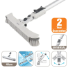Brosse de fond et paroi pour piscine 45cm Gris/Bleu  - NATERIAL - 5618337