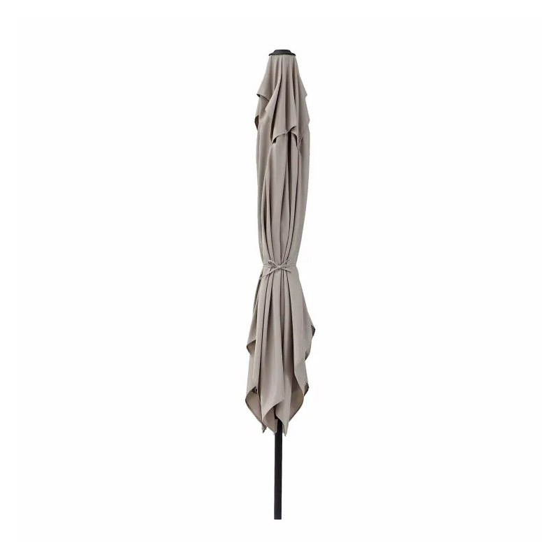 Parasol pied central Avea rectangulaire 300x200cm Taupe - NATERIAL