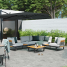 Parasol déporté aluminium Sombra 3x3M Gris anthracite - NATERIAL - :100158106