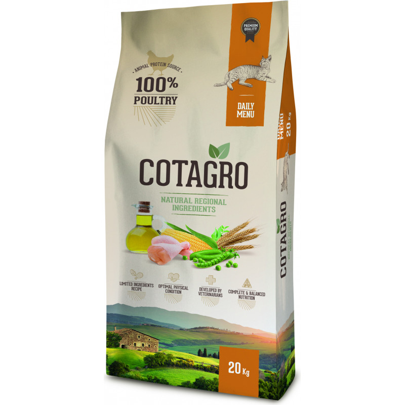 Croquettes chat adulte daily poulet 20kg - COTAGRO