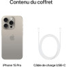 iPhone 15 Pro titane naturel 128Go - APPLE - RECONDITIONNÉ - Non EU