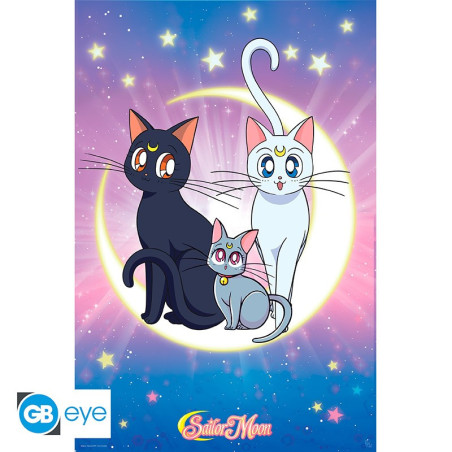 Poster maxi Sailor Moon Luna, Artemis & Diana - GB EYE - ABYDCO792