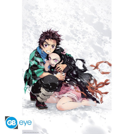Poster maxi Demon Slayer Tanjiro & Nezuko Neige - GB EYE - ABYDCO800