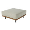 Table basse n aluminium et teck Calisto