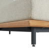 Table basse n aluminium et teck Calisto