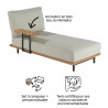 Banc de jardin aluminium Calisto