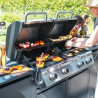 Module barbecue Europa gris argenté 109 x 60 cm