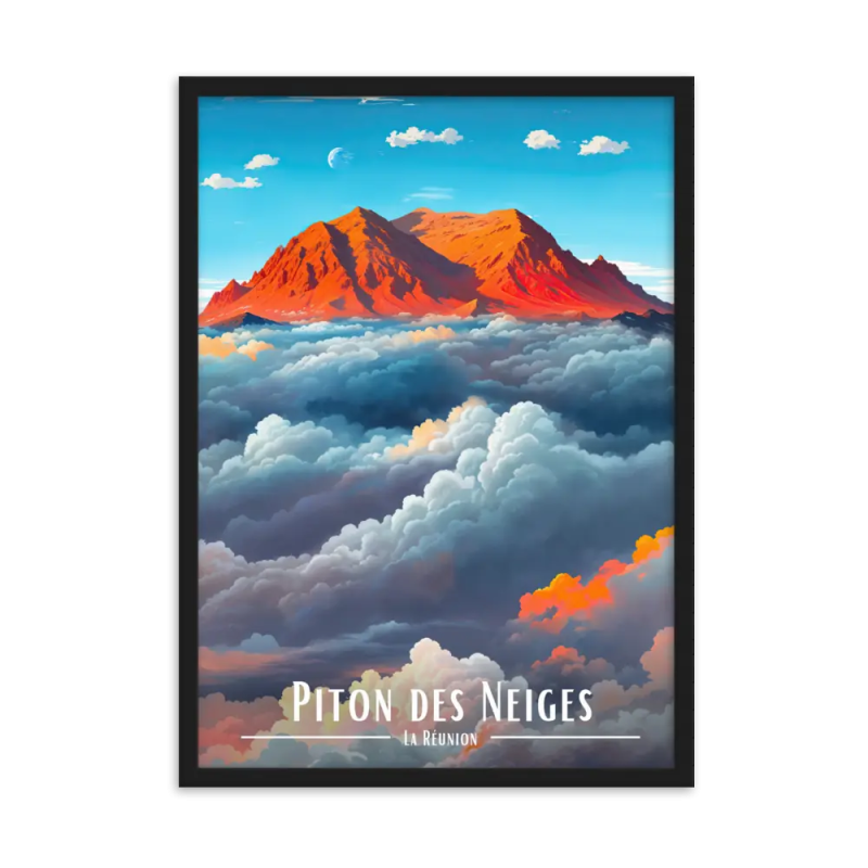 Piton des neiges 50 × 70 cm