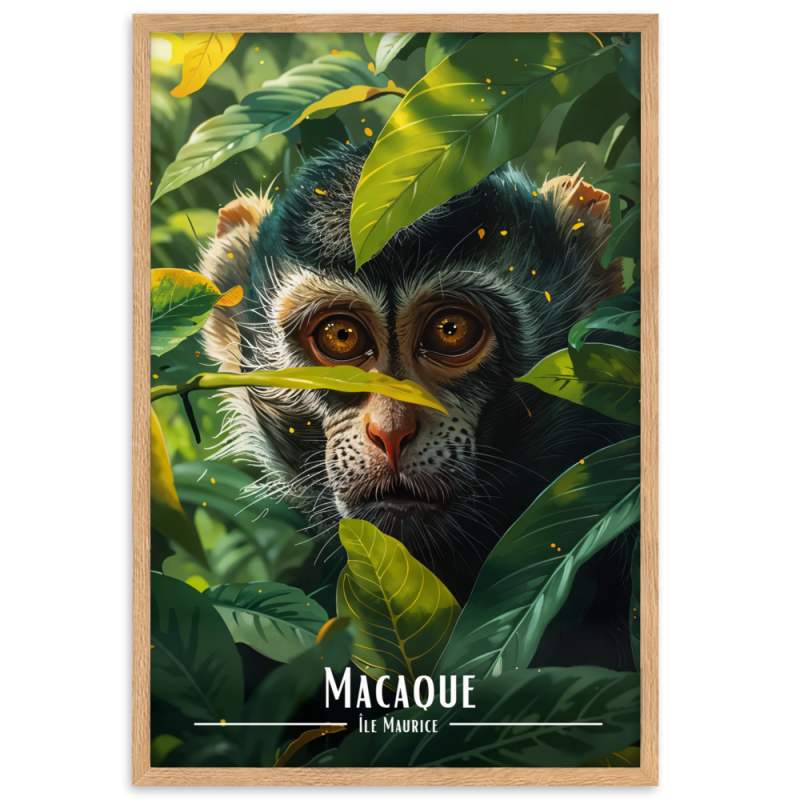 Macaque mauricien  30 × 40 cm