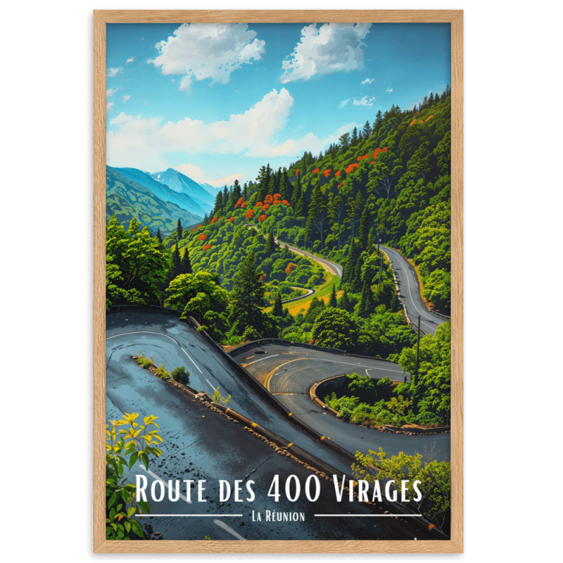 Route des 400 virages  30 × 40 cm