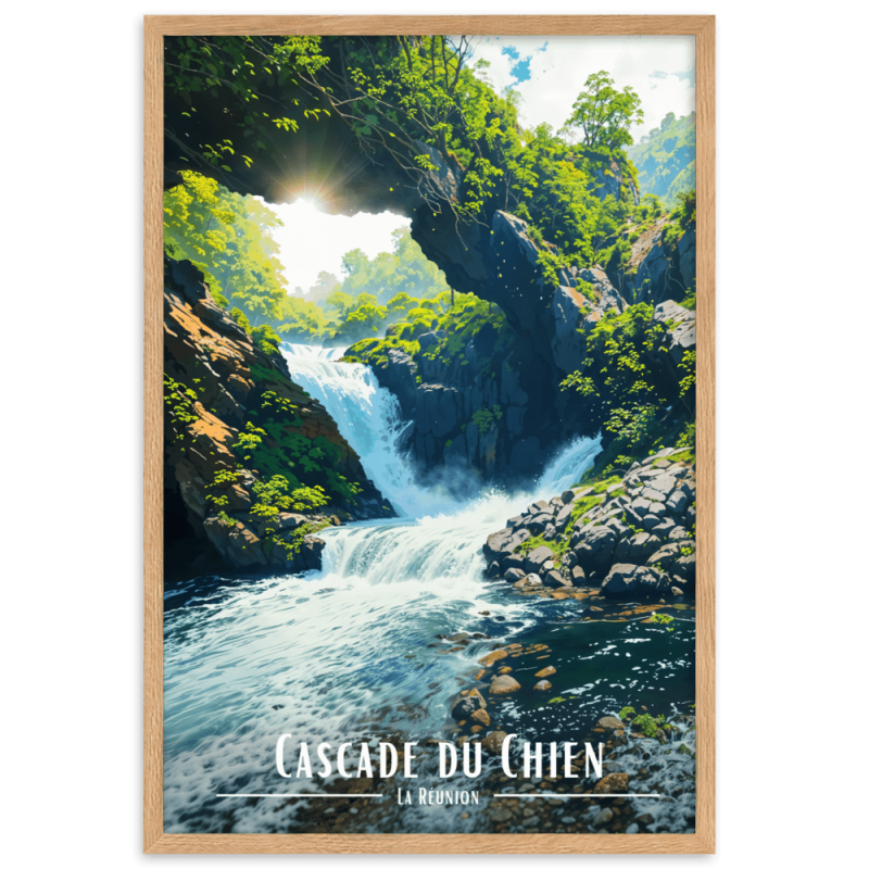 Cascade du chien  30 × 40 cm