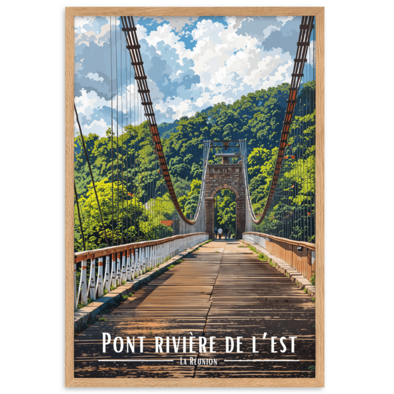 Pont riviere de l est  30 × 40 cm